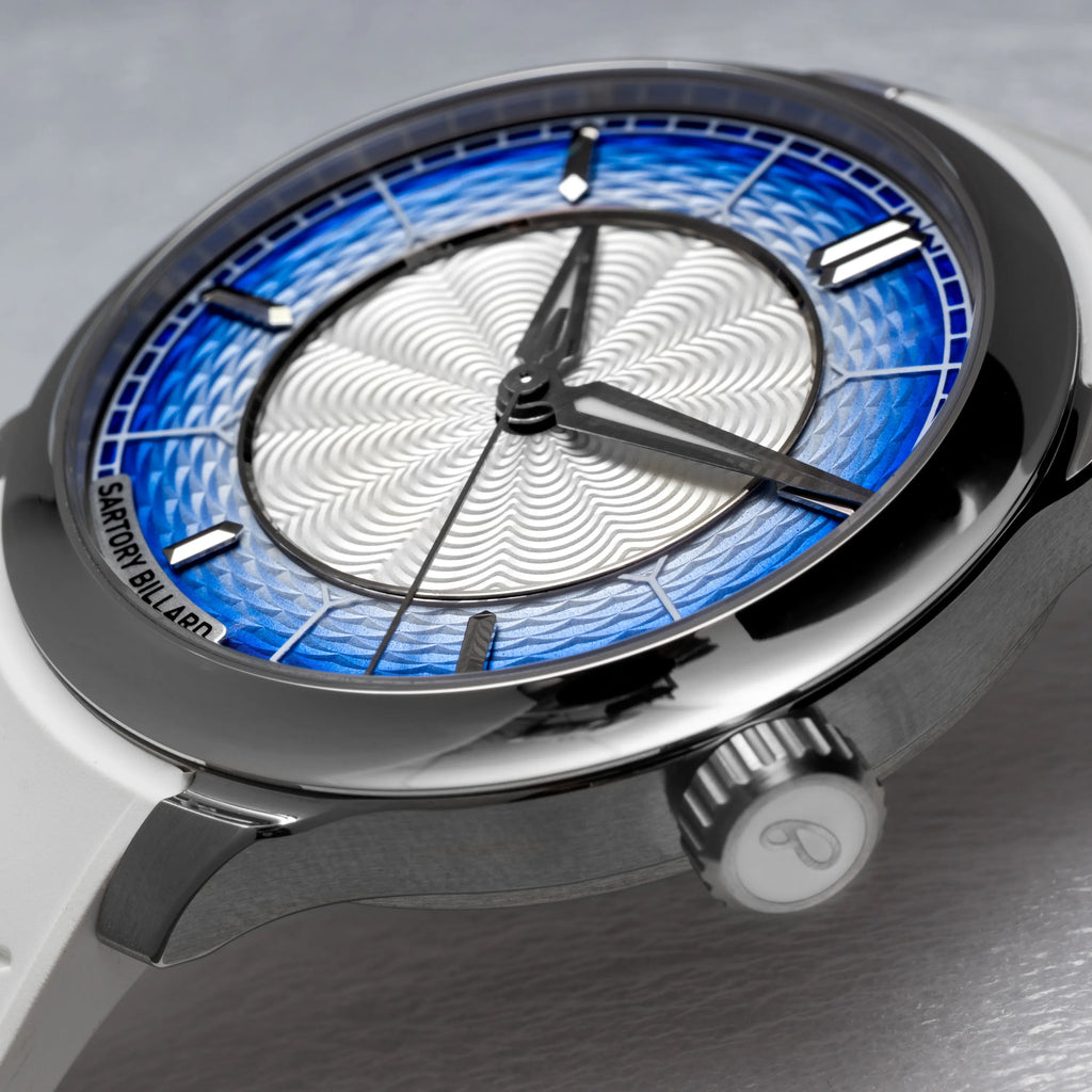 SB04-E EXQUISITE BLUE GUILLOCHÉ