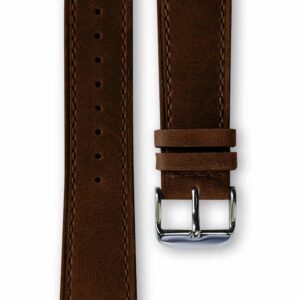 dark brown leather strap, bracelet cuir marron foncé