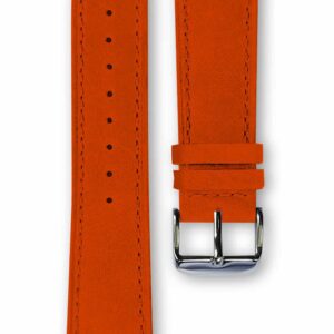 orange leather strap, bracelet cuir orange