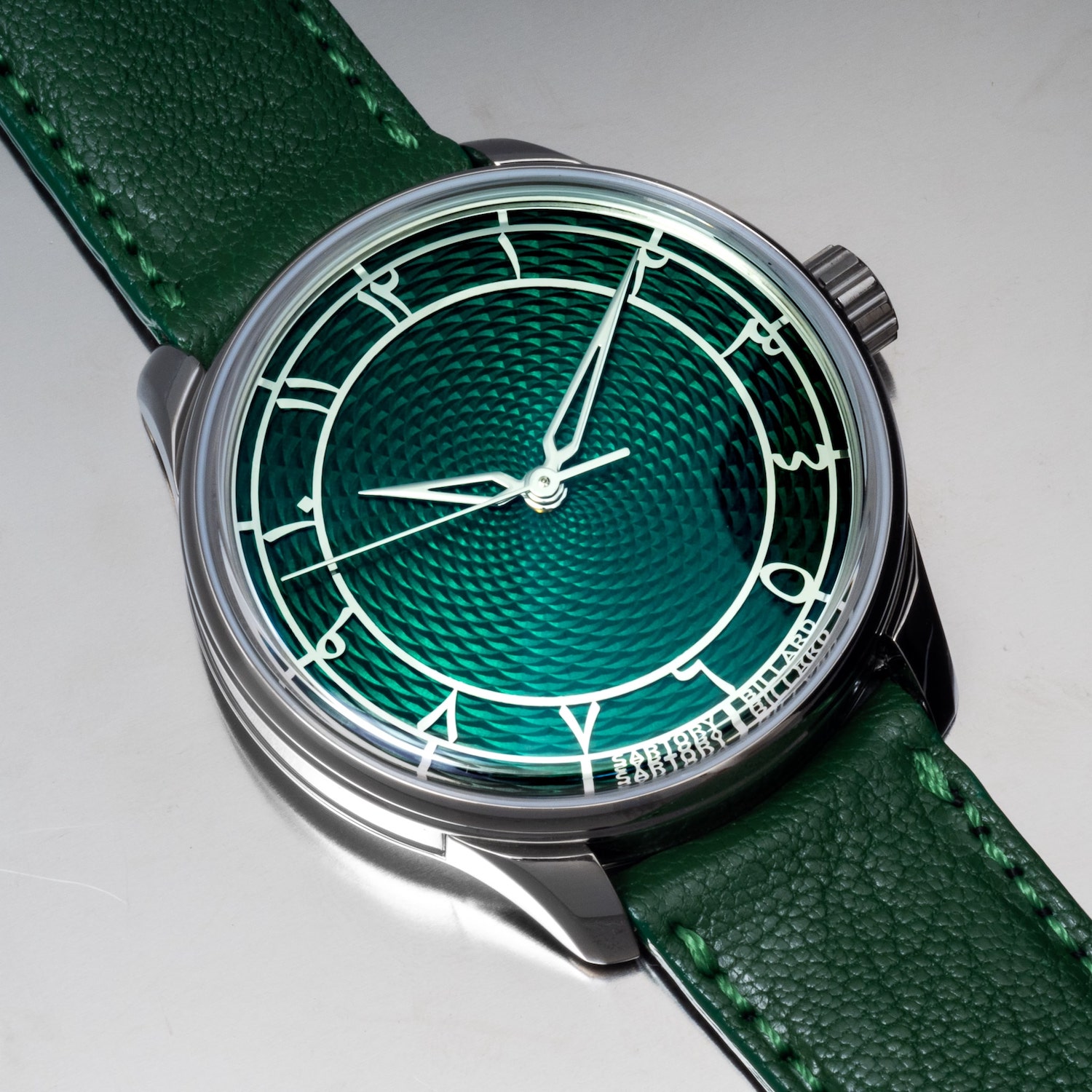 SB04 Green Guilloché Dial - Bespoke watches